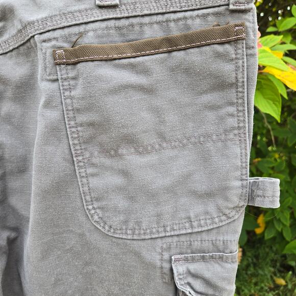 Wrangler Riggs Workwear Reinforced Carpenter Ripstop Grey Cargo Pants size 40L - Picture 10 of 16